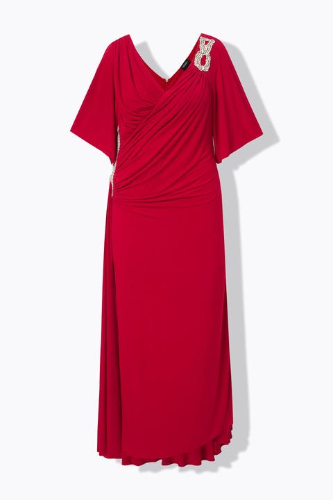 Actual product image Ulla Popken Draped Silhouette Evening Gown (52)