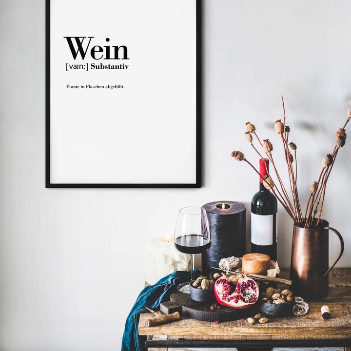 Produktbild Trenddeko Grammatik - Wein (60 x 80 cm)