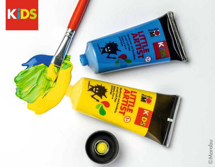 Actual product image Marabu Little Artist Art Box KiDS (Yellow, Green, Blue, Red, Brown, Beige, 36 ml)