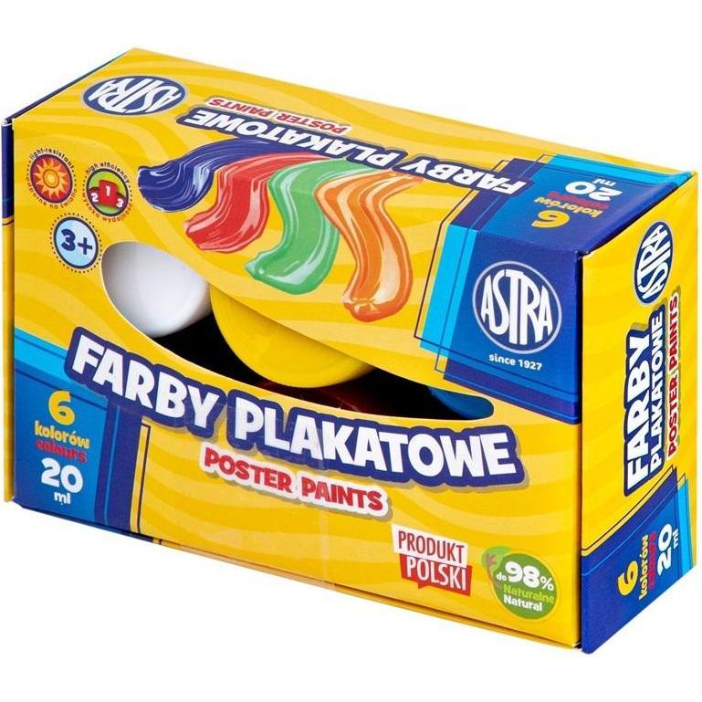 Astra Plakatfarben 6 Farben 20ml (20 ml) (54627189)