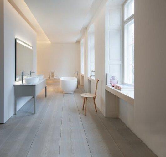 Produktbild Duravit Badewanne LUV 1800x850mm freist 2 Rückenschrägen weiss (252 l, 180 cm, 85 cm)