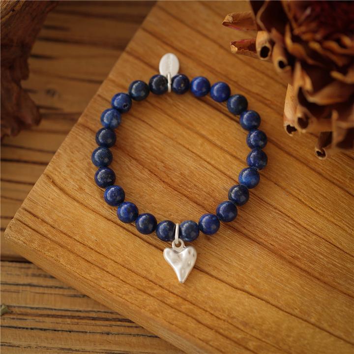 Produktbild Andreani Armband mit echtem Lapislazuli (8 cm, Steine, Blauer Hämatoid)