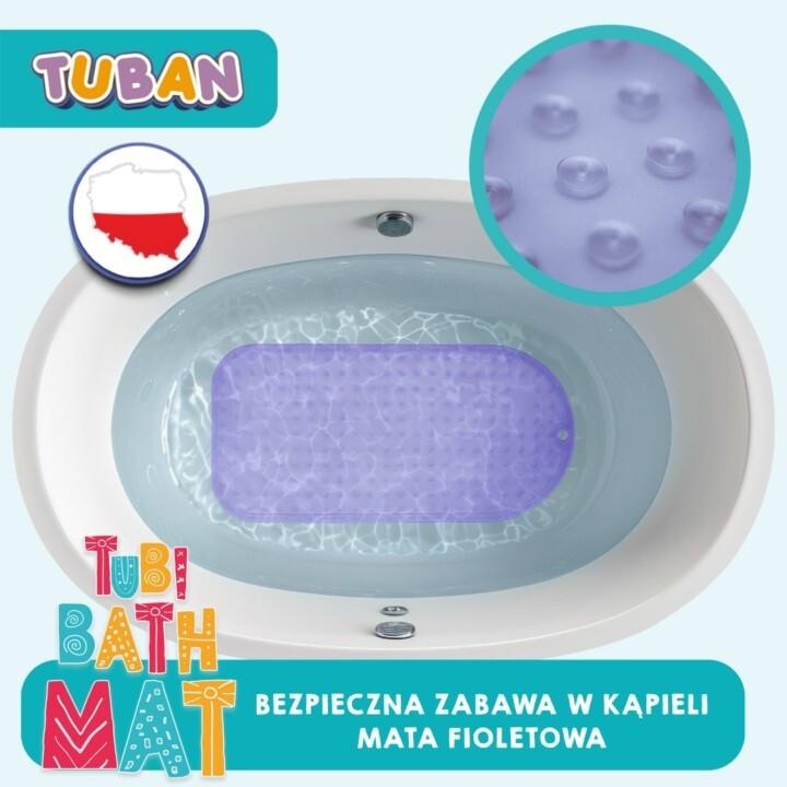 Productafbeelding Tuban Anti-Rutsch Badematte lila (35 x 70 cm)