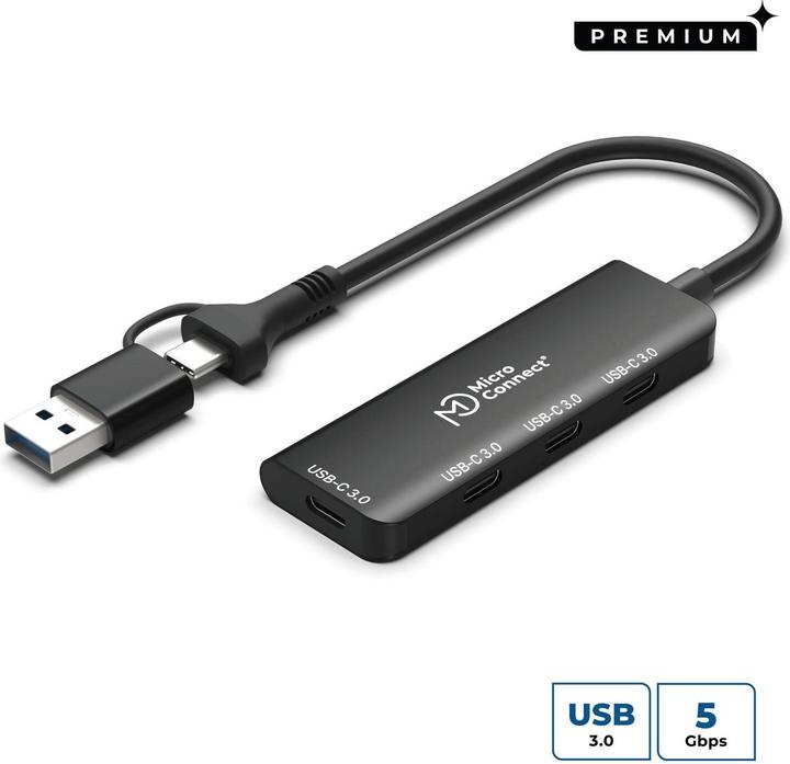 Actual product image MicroConnect USB 3.2 GEN1 Dual Port (USB-C, 4 ports)