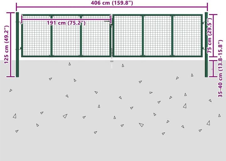 Produktbild vidaXL Gartentor