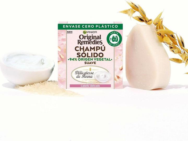 Actual product image Garnier Original Remedies Gentle Soothing Solid Shampoo 60g (Solid shampoo, 60 g)