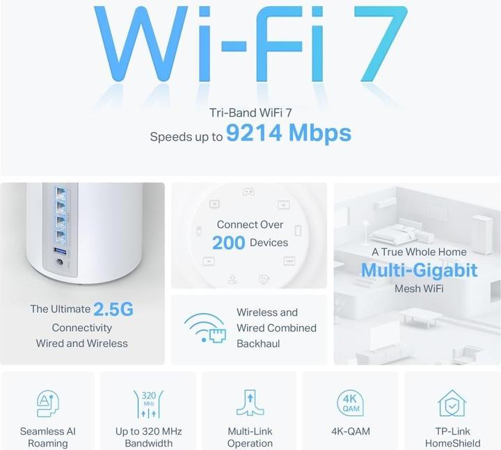 Image du produit TP-Link Deco BE65 Wi-Fi 7 Mesh BE9300 (2-pack)