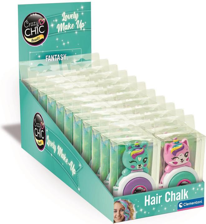 Clementoni Crazy Chic - Lovely Haarkreide - Fantasy - 1 Stück