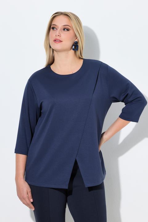 Actual product image Ulla Popken Asymmetric Modal Blend Sweatshirt (60)