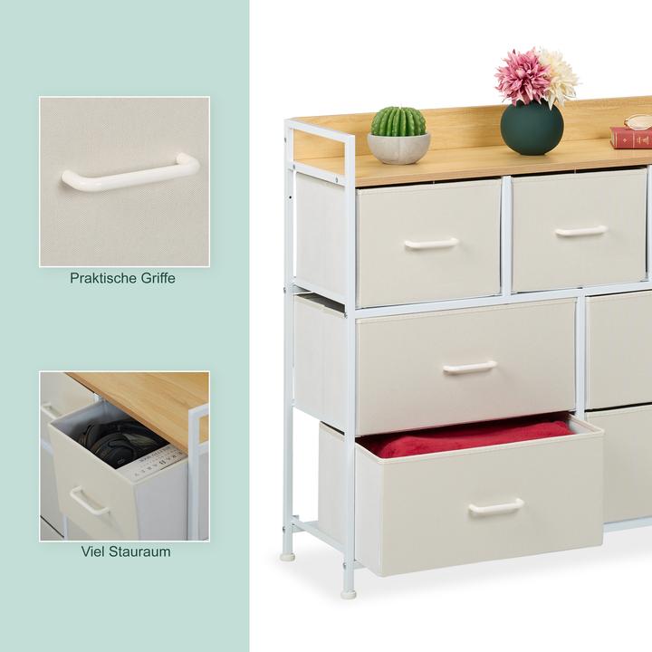 Image du produit Relaxdays Commode (100 x 30.50 x 85 cm)