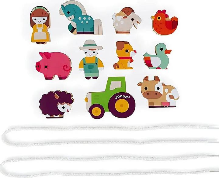 Actual product image Janod Thread game farm