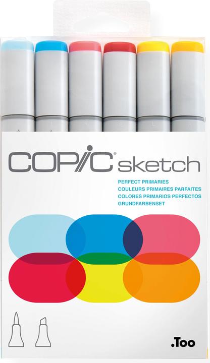 Copic Perfect Primaries (Mehrfarbig, 5 mm, 6 x)