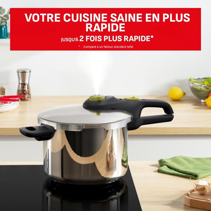Image du produit Tefal Secure 5 Neo inkl. Dampfkorb (Cuiseur à vapeur, Acier inoxydable, 22 x 23 cm)