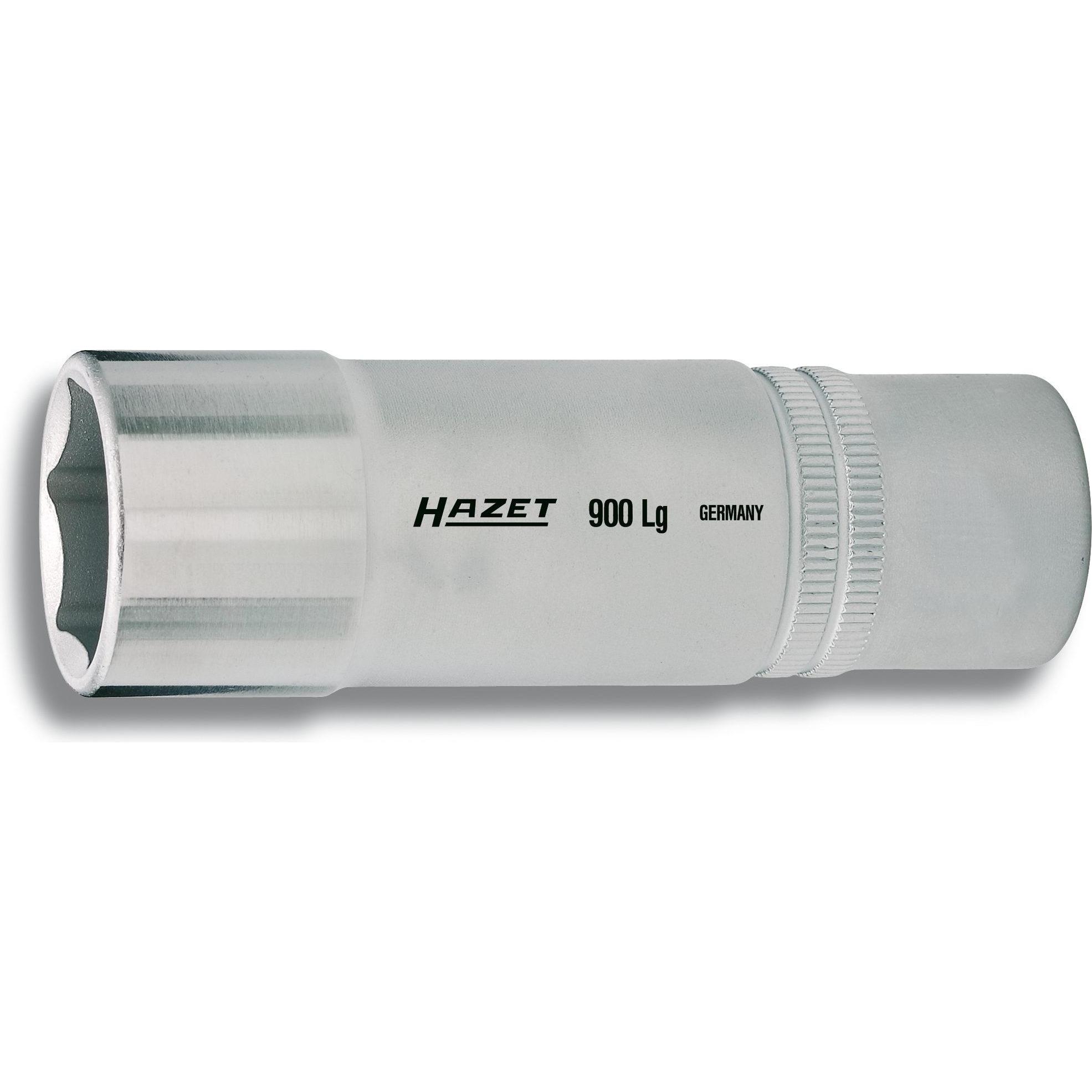 HAZET, Steckschlüssel + Stecknuss, Steckschlüsseleinsatz ∙ Sechskant 900LG-21 ∙ Vierkant12,5 mm (1/2 Zoll) ∙ Aussen Sech...