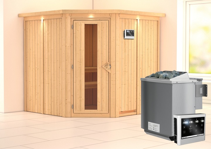 Immagine prodotto Karibu Jarin con corona sul tetto (9 KW Bio controllo esterno)