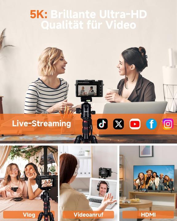 Productafbeelding Rollei Powerflex X8 dubbele lens (38 - 310 mm, 64 Mpx, 1/2.8")