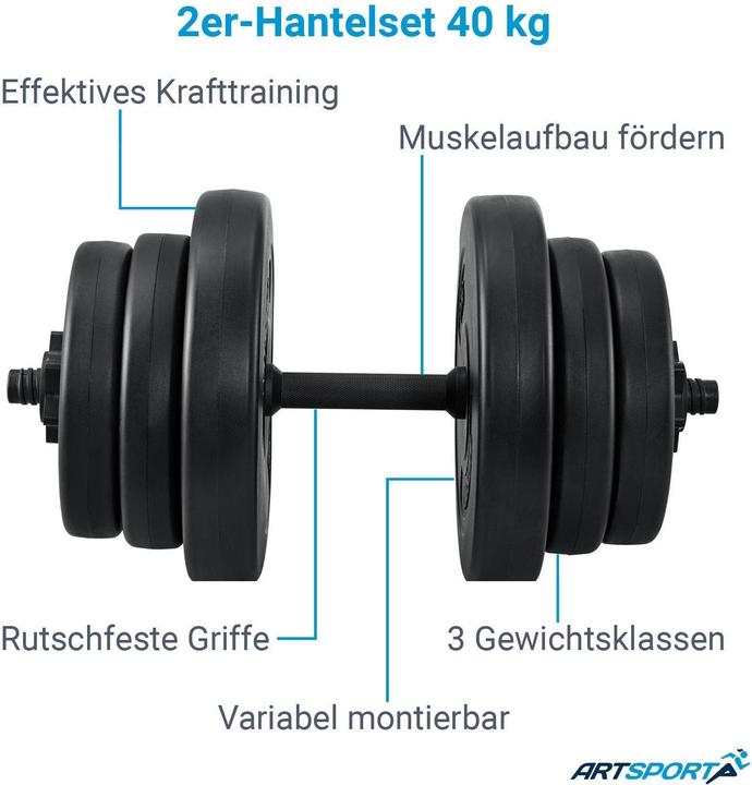 Image du produit Juskys Ensemble d'haltères courts