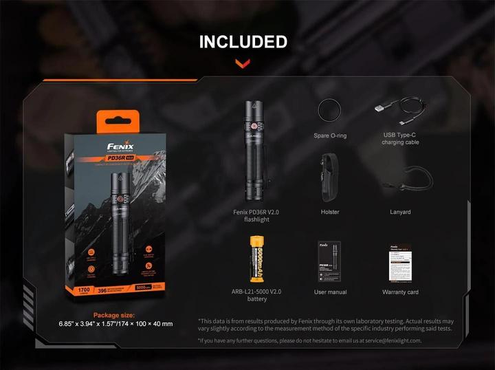 Produktbild Fenix PD36R V2.0 (14.07 cm, 1700 lm)