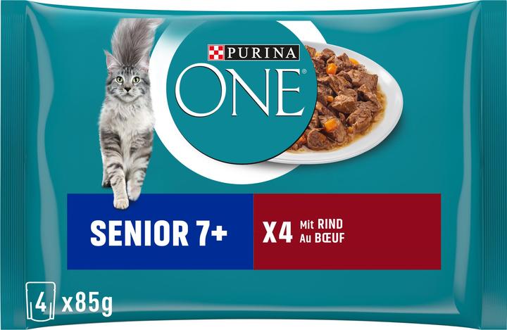 Produktbild Purina ONE Senior (Senior, 4 Stk., 85 g)