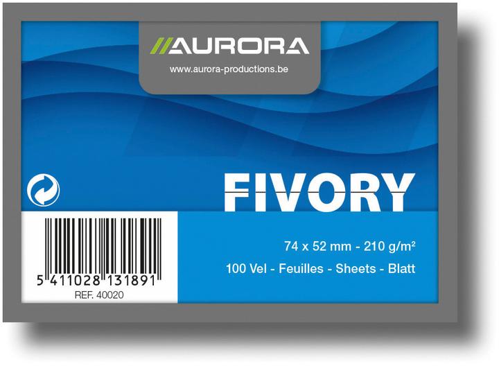 Aurora Karteikarten A8 liniert (A8, 205 g/m², 100 x)