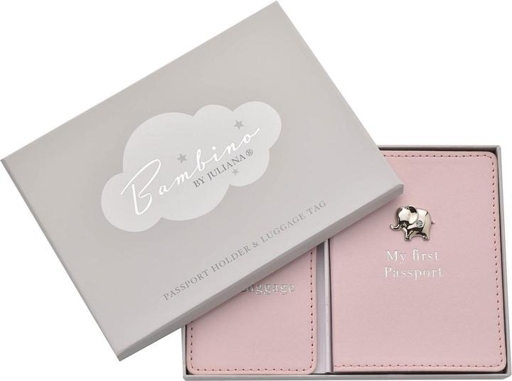 Produktbild Bambino by Juliana Bambino Reisepasshalter und Gepäckanhänger Set Rosa