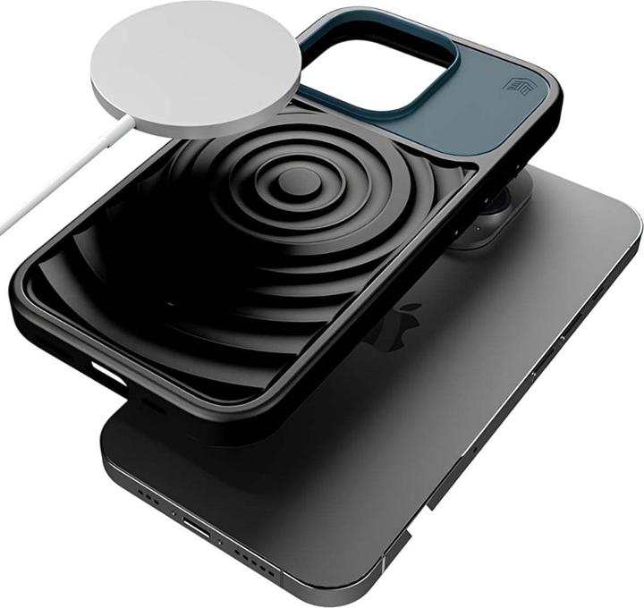 Actual product image STM Reawaken Ripple MagSafe - iPhone 15 Pro Max Hülle (Schwarz / Atlantik) (Apple iPhone 15 Pro Max)