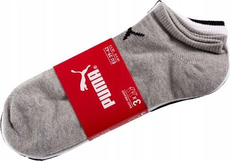 Produktbild Puma Sneaker Invisible Sneaker Boot Socken (3er Pack) - Grau/Weiss/Schwarz, EU-35-38 (35 - 38)