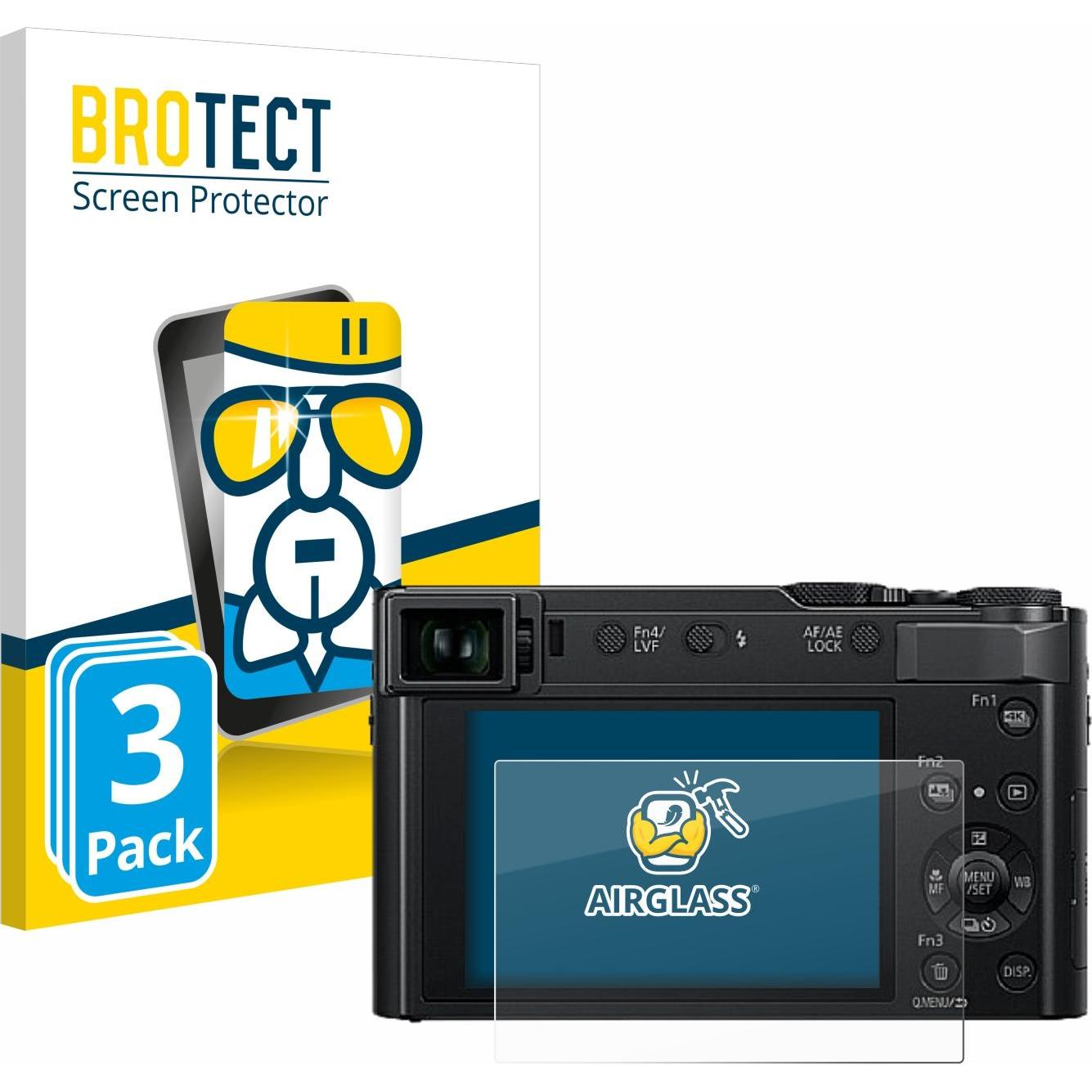 BROTECT AirGlass Panzerglasfolie (Displayschutz), Kameraschutz