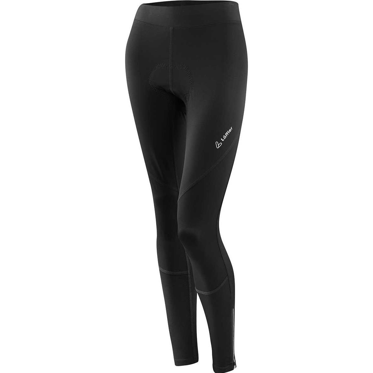 Löffler, Damen, Velohosen, Basic Gel Radhose lang (XS, S), Schwarz, XS, S