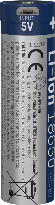 Actual product image Ansmann Li-Ion 18650 (1 pcs., 18650, 2500 mAh)