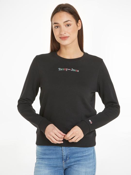 Actual product image Tommy Hilfiger Tjw Reg Colour Serif Linear Crew Women's Sweatshirt (XS)