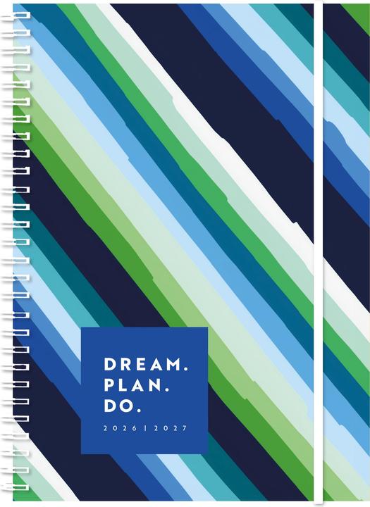 Image du produit Simplex Schulagenda Emotions Weekly A6 2026/2027, Stripes (A6+, 1 semaine / 2 pages)