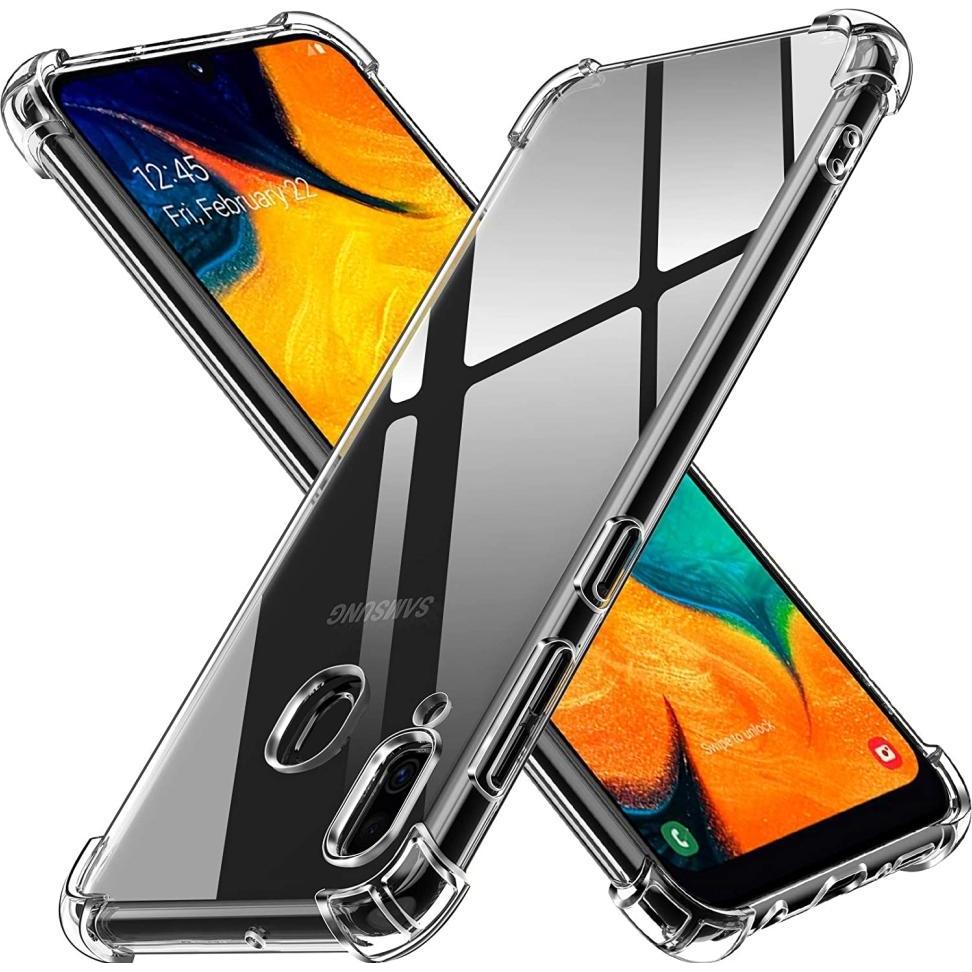 Screenguard Samsung Galaxy A40 Hülle Crystal Soft Airbag Bumper (Samsung Galaxy A40), Smartphone Hülle, Transparent