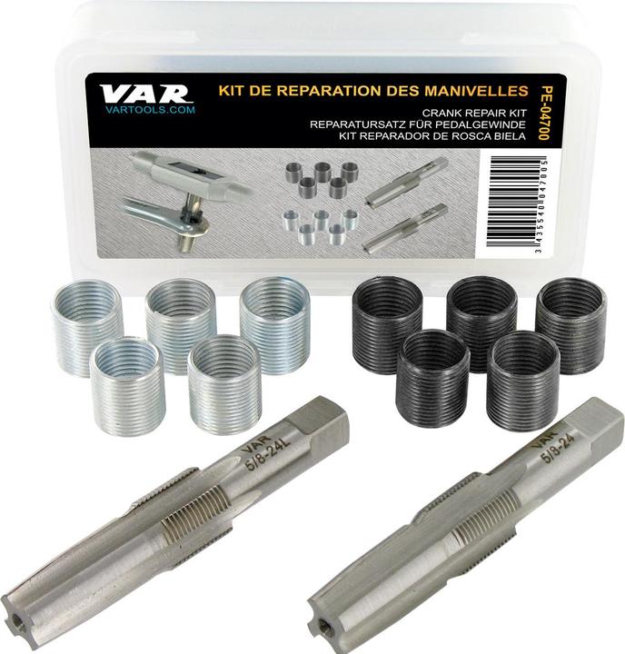 VAR Pedalgewindebohrersatz PE-04700 5/8"x24 tpi Set für links und rechts