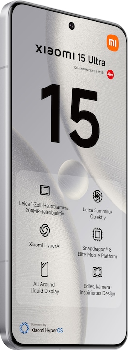 Produktbild Xiaomi 15 Ultra (512 GB, White, 6.73", Dual SIM, 50 Mpx, 5G)