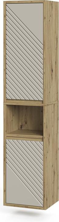 Actual product image Vicco Bathroom cabinet Viola, Artisan oak/Cashmere, 38 x 170 cm (33 x 33 x 170 cm)