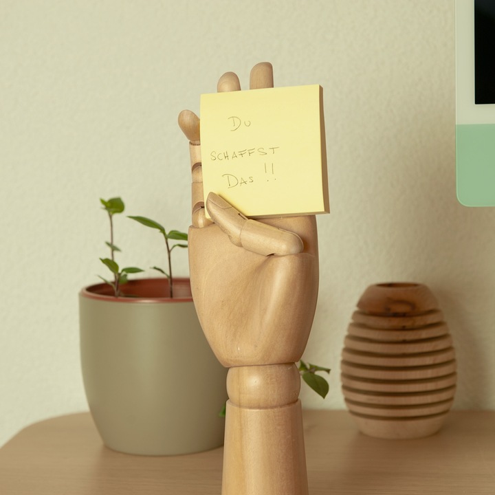 Actual product image Natura Punto Wooden hand with adjustable links, height 30 cm