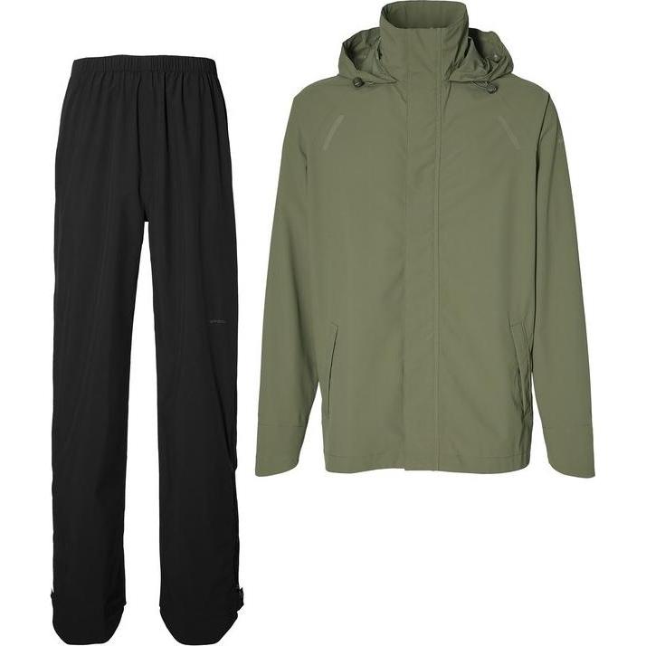 Basil, Herren, Outdoorhose, Hoga Regenanzug unisex (L), Grün, L