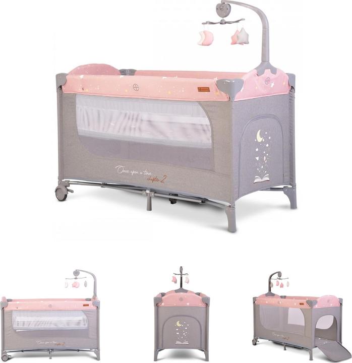 Actual product image Cangaroo Travel cot Once upon a time (60 x 120 cm)