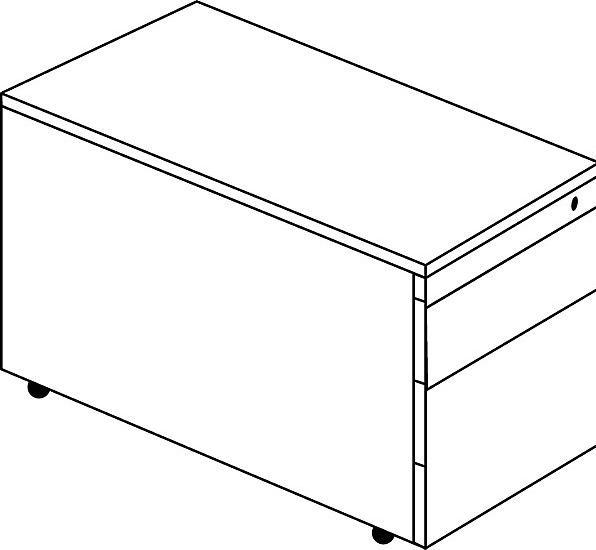 Actual product image Mauser Drawer container with rollers (41.5 x 80 x 57.5 cm)