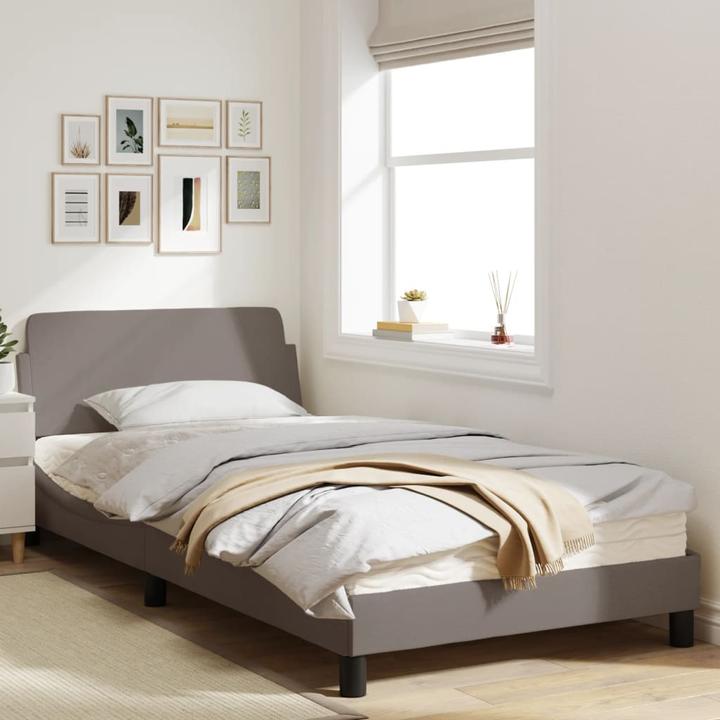 Image du produit VidaXL Cadre de lit avec tête de lit en tissu (100 x 200 cm)
