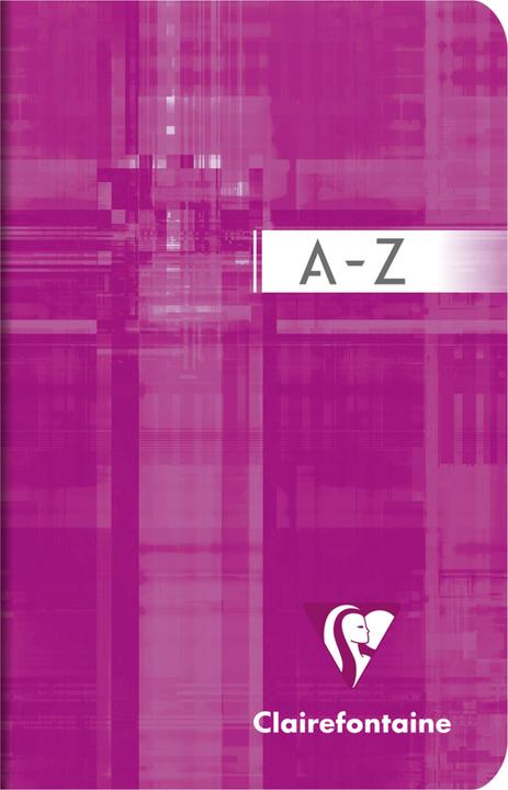 Actual product image Clairefontaine Notebook with index A - Z (90 x 140 mm, Checked, Soft cover)