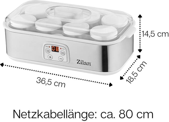 Produktbild Zilan Joghurtmaschine mit 8 Glasflaschen