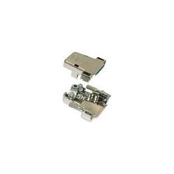 Thumbnail - Intronics 9 pole D-sub connector hood plastic metalized, Elektronikkabel + Stecker, Silber