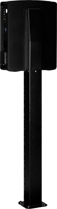 Actual product image ABL POLE Slim pedestal for one 100000191 Wallbox eM4 Twin, RAL 9011, 1469 x 395