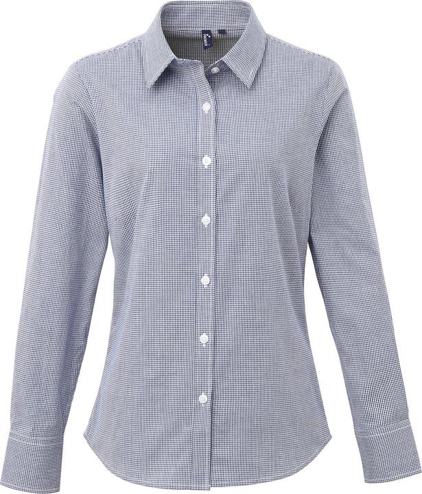 Produktbild Premier Mikro Karo Langarm Bluse (L)