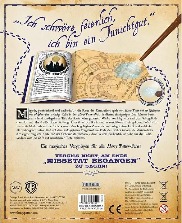 Produktbild Panini Aus den Filmen zu Harry Potter: Die Karte des Rumtreibers - Eine Reise durch Hogwarts (Deutsch, Erinn Pascal, 2018)