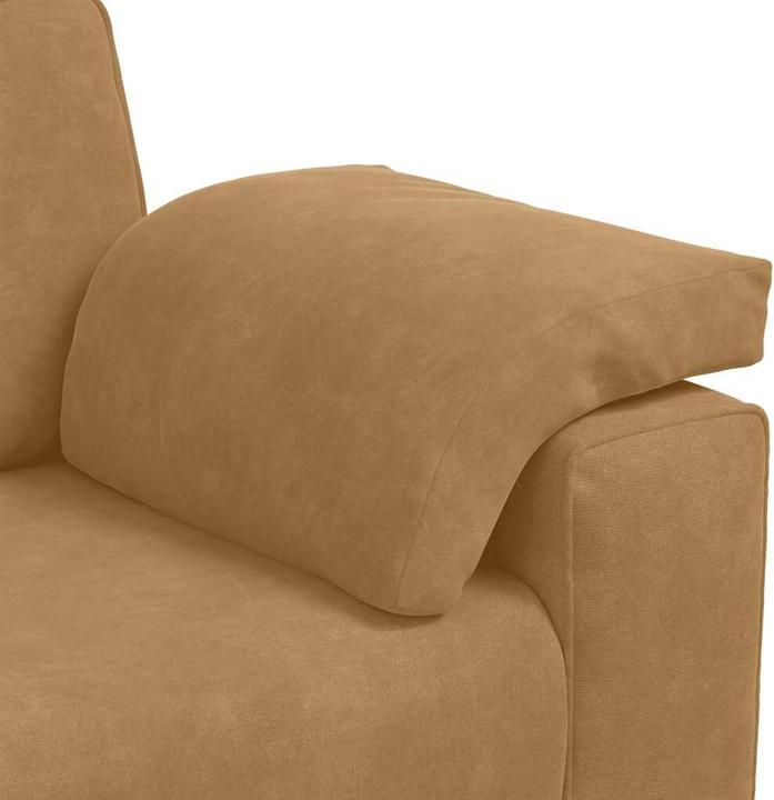 Produktbild vidaXL Zweisitzer-Sofa Braun 120 cm Samt