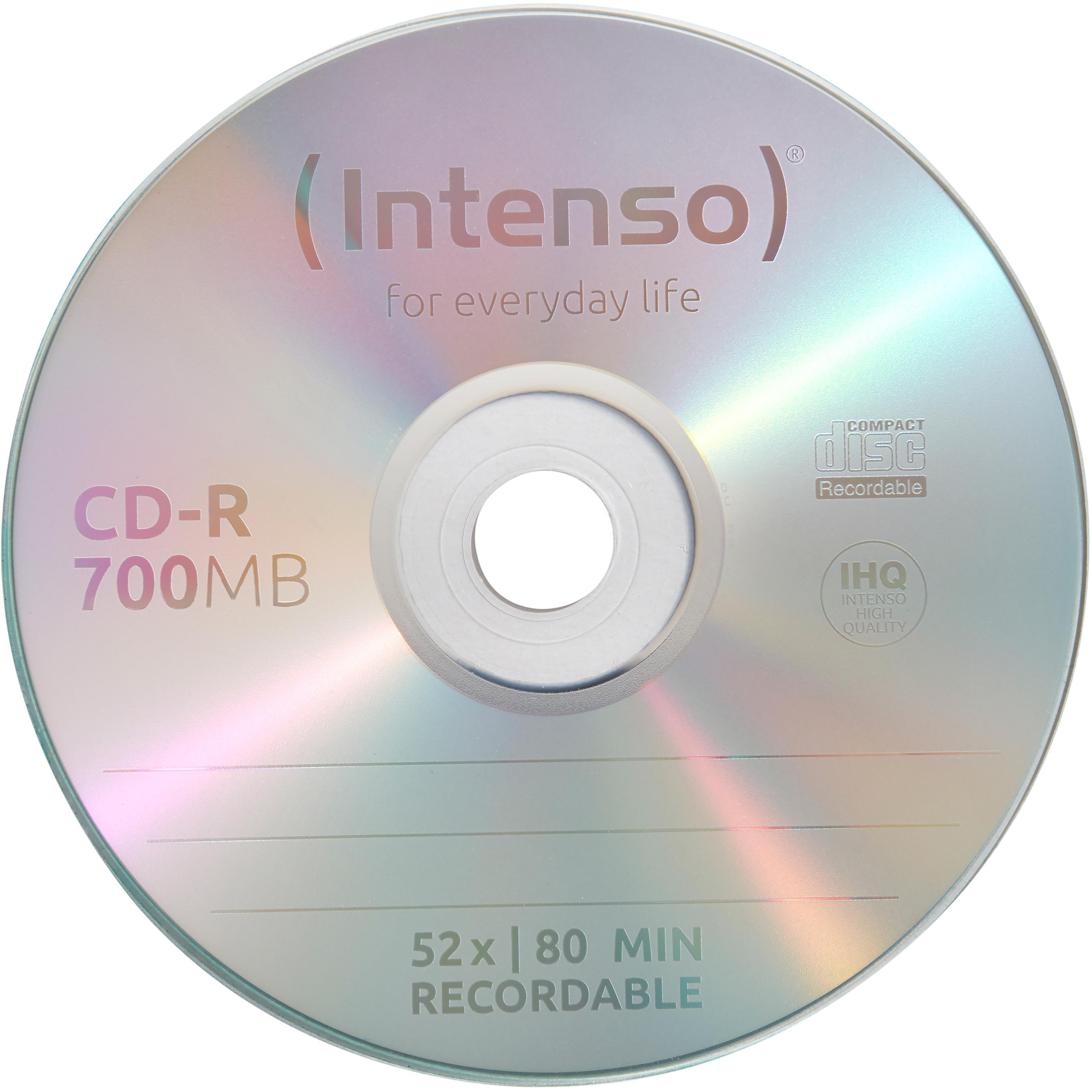 Thumbnail - Intenso CD-R 80min/700MB (25 x), Optischer Datenträger