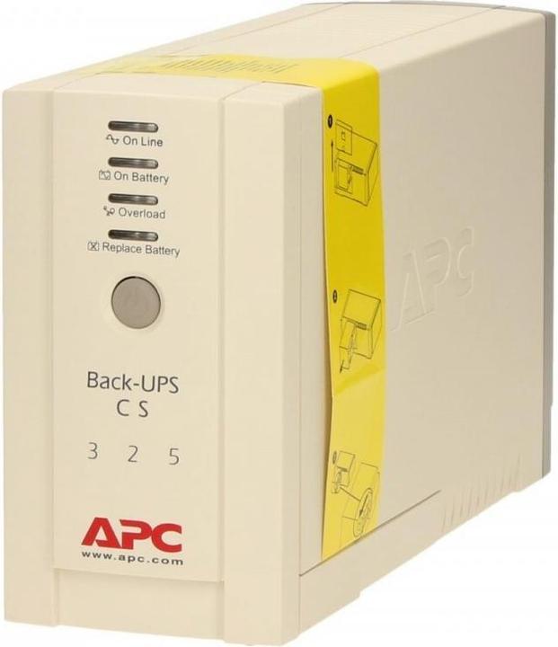 Image du produit APC BACK-UPS CS 325VA 230V W/O SW Project (P) (0.33 VA, 210 W, Standby Onduleur)